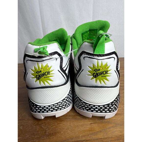 Skechers The Grinch Dr Seuss Shoes Women's 5 Youth 3 White Green Uno Rugged NWT - Picture 4 of 10
